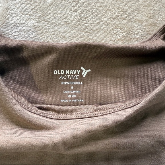 Old Navy Brown Fitted  PowerChill Crop Tank Top size small - Picture 6 of 6